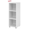 Étagère blanche BETA 9 avec trois niches ouvertes de hjh OFFICE PRO