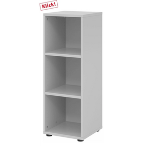 Étagère grise BETA 9 avec trois compartiments ouverts de hjh OFFICE PRO