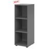 Étagère couleur graphite BETA 9 avec trois niches ouvertes de hjh OFFICE PRO