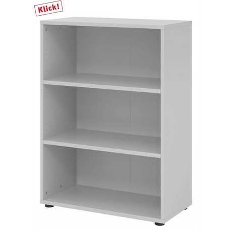 Étagère grise BETA 9 avec trois niches ouvertes de hjh OFFICE PRO
