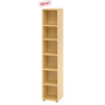 Étagère BETA 9 en bois d'érable clair avec cinq tablettes et six niches ouvertes de hjh OFFICE PRO