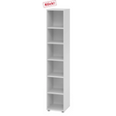 Étagère grise BETA 9 avec six niches ouvertes de hjh OFFICE PRO