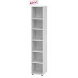 Étagère grise BETA 9 avec six niches ouvertes de hjh OFFICE PRO