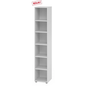 Étagère grise BETA 9 avec six niches ouvertes de hjh OFFICE PRO