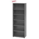 Étagère gris graphite BETA 9 avec six niches ouvertes de hjh OFFICE PRO