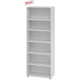 Étagère grise BETA 9 avec six niches ouvertes de hjh OFFICE PRO