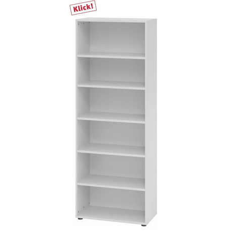 Étagère grise BETA 9 avec six niches ouvertes de hjh OFFICE PRO