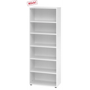 Étagère blanche BETA 9 avec six niches ouvertes de hjh OFFICE PRO