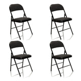 Lot de quatre chaises pliantes TUDELA noires de hjh OFFICE