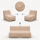 Fixation auto-agrippante pour relier deux Canapés Gonflables beiges Sitzolo Air de hjh LIVING