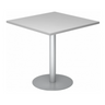 Système de tables conférence BISTRO F88Q S gris argenté avec plateau carré et pied rond de hjh OFFICE PRO