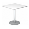 Système de tables conférence BISTRO F88Q S avec plateau blanc et pied argenté de hjh OFFICE PRO