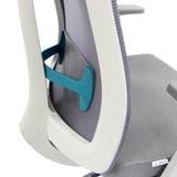 Support lombaire turquoise du Siège de bureau de qualité professionnelle HALIFAX en gris de hjh OFFICE