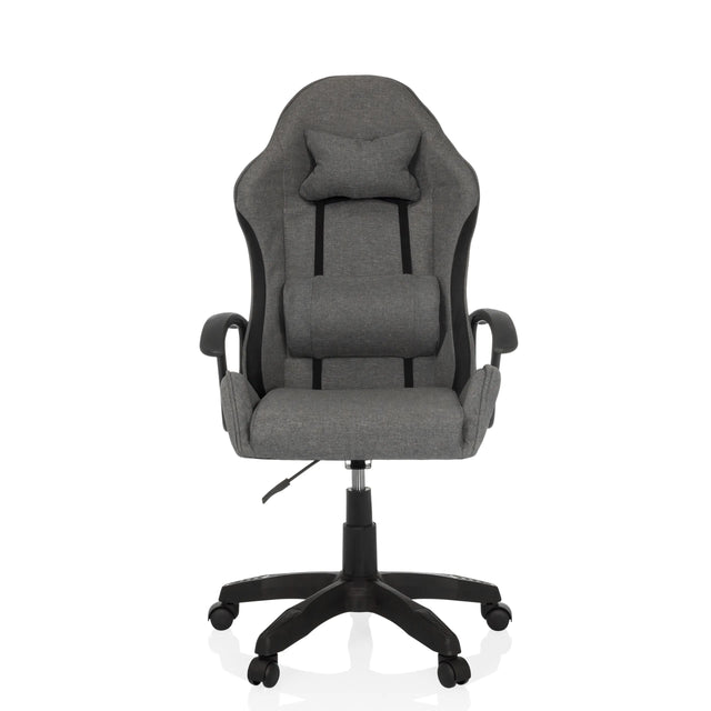 Gamingstuhl GAMEBREAKER W01 in Grau und Schwarz mit Nacken- und Lendenkissen von MyBuero