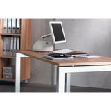 Bureau JAVA 8 S en chêne rustique avec structure blanche de la gamme JAVA de hjh OFFICE PRO