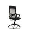 Schwarzer Homeoffice-Bürostuhl NEKEO mit Netzrückenlehne und Armlehnen von hjh OFFICE