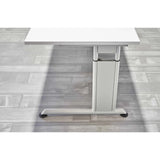 Piétement en T du bureau réglable en hauteur ZENO 16 S en gris-argent de hjh OFFICE PRO