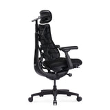 Siège de bureau haut de gamme LiberNovo Omni SE en noir avec appui-tête et accoudoirs de Libernovo