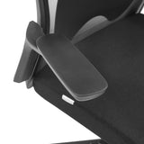 Accoudoir noir du siège de bureau de qualité professionnelle ARCEO B avec surface texturée de hjh OFFICE