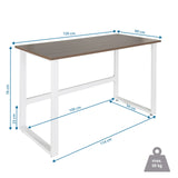 Dessin technique du Bureau WORKSPACE LIGHT I en 120 x 60 cm avec une capacité de charge maximale de 50 kg de hjh OFFICE