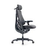 Siège de bureau haut de gamme LiberNovo Omni Gen gris foncé avec appui-tête et accoudoirs de Libernovo
