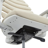 Dessous de l'assise avec mécanisme de réglage du siège de bureau de qualité professionnelle ERGO LINE W en Salted Caramel de hjh OFFICE