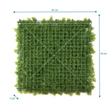Dessin coté du Tapis végétal LEAFLUXE 3 de 55 × 55 cm de hjh LIVING