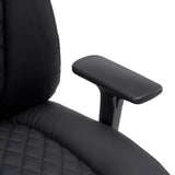 Accoudoir en similicuir noir du siège pivotant XXL Pullmann Gen2 de hjh OFFICE