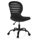 Siège de bureau à domicile CASLA noir avec dossier en maille et cinq roulettes de hjh OFFICE