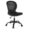 Siège de bureau à domicile CASLA noir avec dossier en maille et cinq roulettes de hjh OFFICE