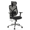 Siège de bureau haut de gamme CASSILIS B avec revêtement en maille noire et appui-tête de hjh OFFICE