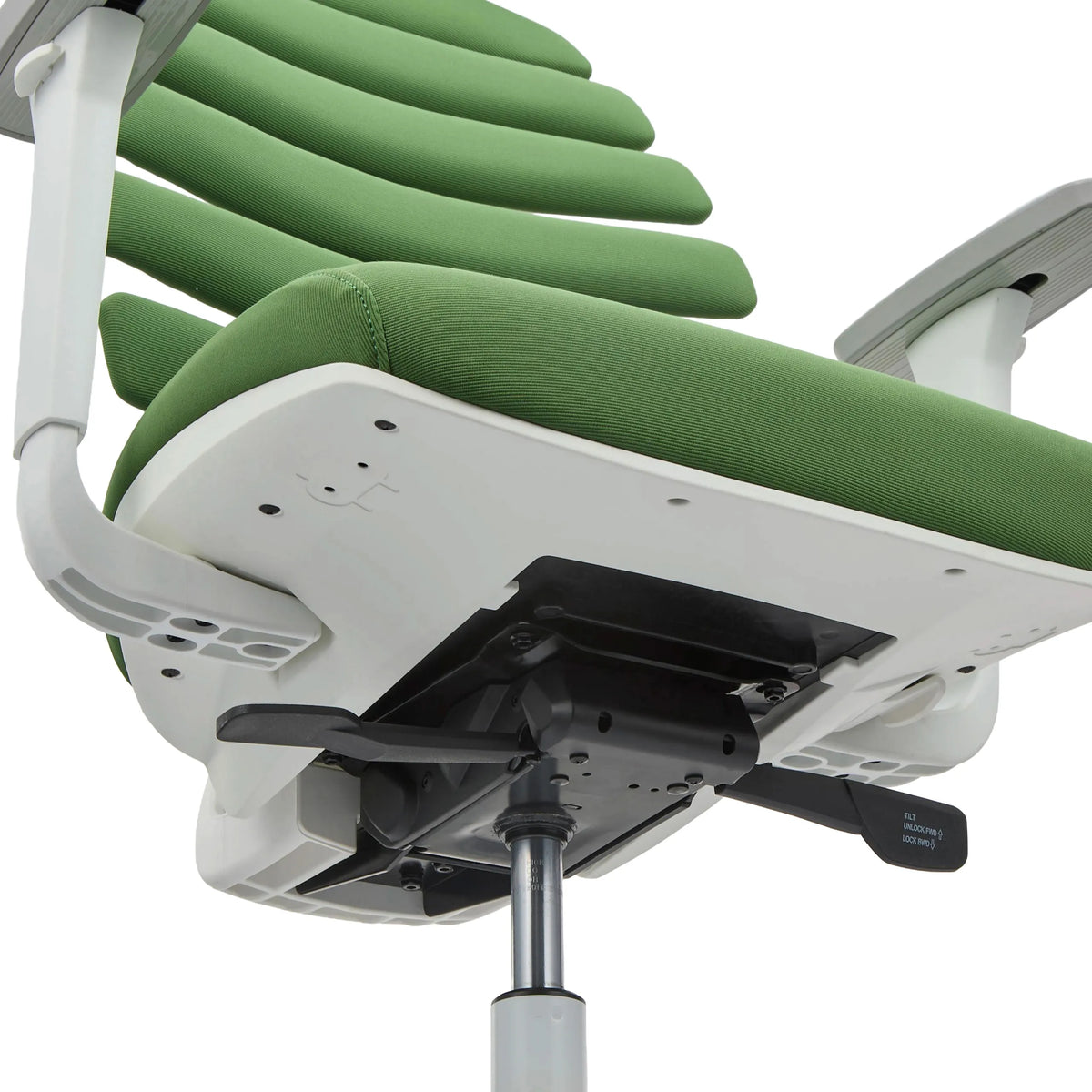 Dessous de l'assise avec mécanisme de réglage du siège de bureau de qualité professionnelle ERGO LINE W en Mystic Forest de hjh OFFICE