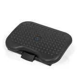 Repose-pieds PIEDINO DOT gris anthracite avec structure à bosses et inclinaison réglable de hjh OFFICE – vue à 360° (vue de trois quarts avant 63°)