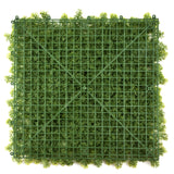 Tapis végétal vert LEAFLUXE 3 avec grille carrée en plastique et verdure artificielle de hjh LIVING