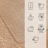 Tapis de sol transparent ULTIMAT II pour moquettes avec symboles fonctionnels de Floortex