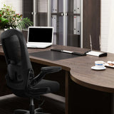 Siège pivotant XXL INSTRUCTOR SW I noir avec dossier en maille et accoudoirs de hjh OFFICE