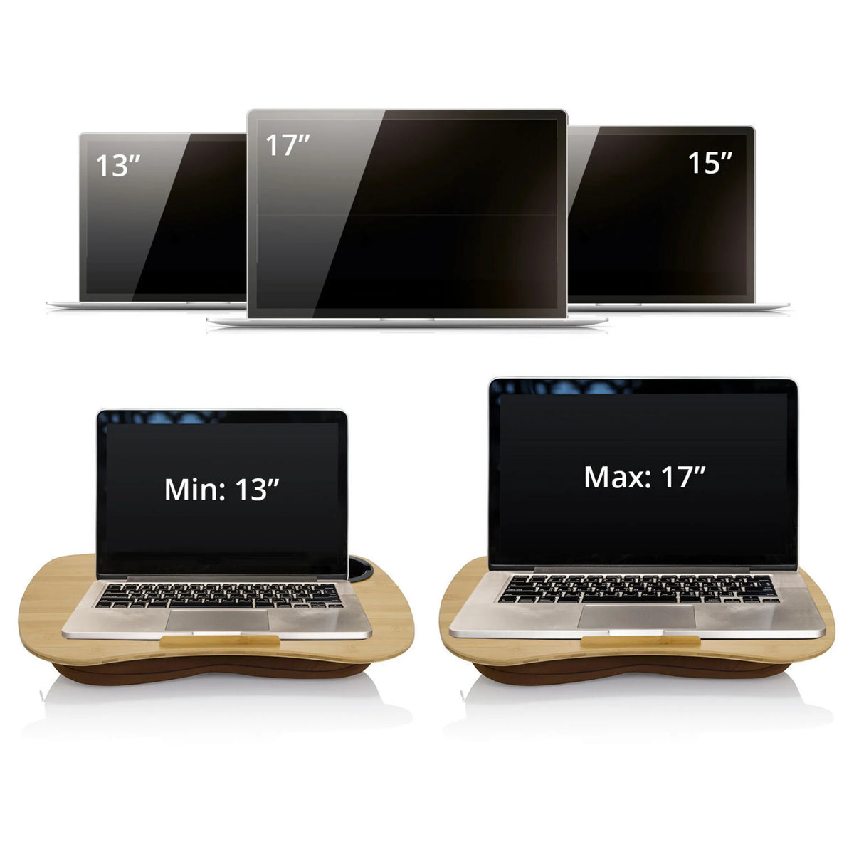 Compatibilité de taille du Support pour ordinateur portable COMFILAP I pour ordinateurs portables de 13 à 17 pouces de hjh OFFICE