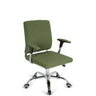 Siège de direction pour bureau à domicile CHARLES I avec revêtement en tissu vert et piètement brillant de hjh OFFICE