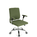 Siège de direction pour bureau à domicile CHARLES I avec revêtement en tissu vert et piètement brillant de hjh OFFICE