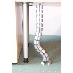 Spirale verticale pour câbles en plastique argentée CKVE de hjh OFFICE PRO