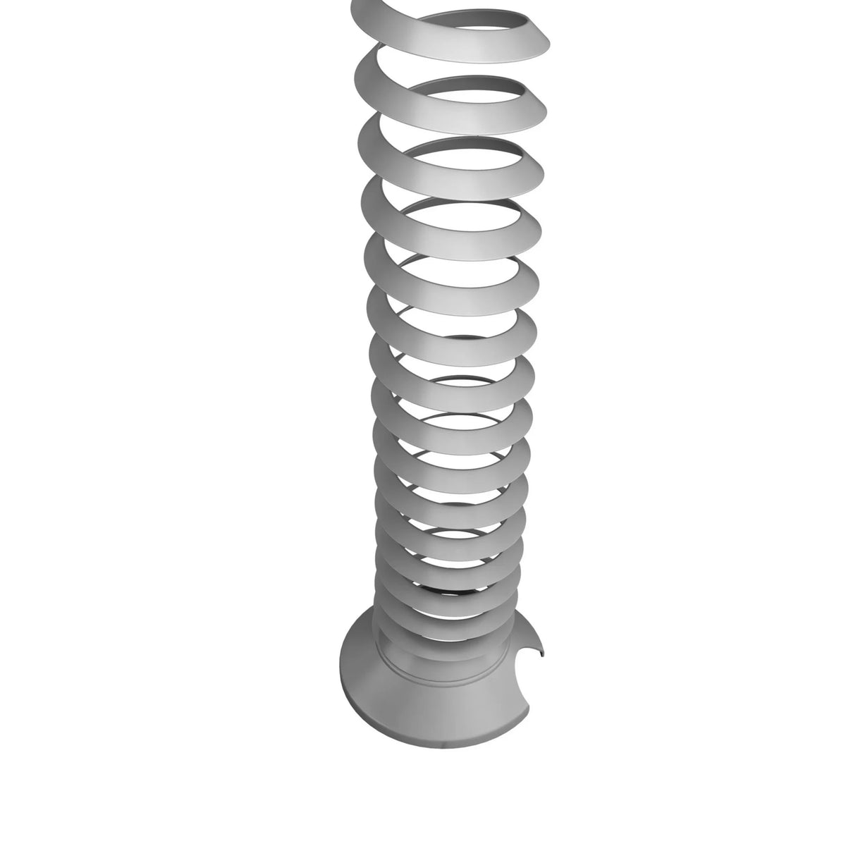 Spirale pour câbles verticale argentée CKXE en plastique avec structure spiralée de hjh OFFICE PRO