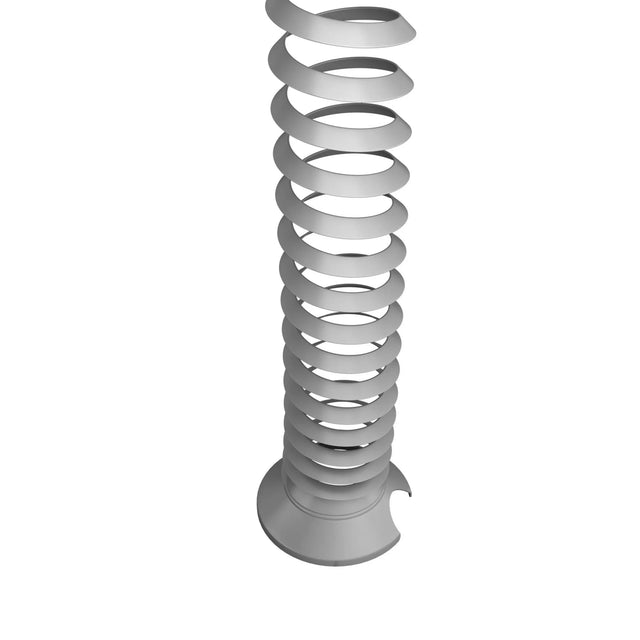 Spirale pour câbles verticale argentée CKXE en plastique avec structure spiralée de hjh OFFICE PRO