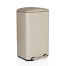 Poubelle CLEAN BEVA beige d'une capacité de 30 litres avec pédale de hjh OFFICE