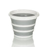 Conteneur pliable CLEAN SILR gris et blanc avec corps flexible et plié de hjh OFFICE
