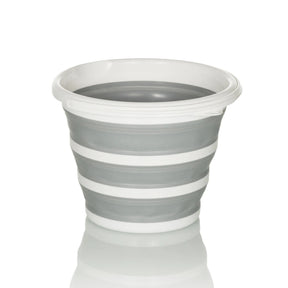 Conteneur pliable CLEAN SILR gris et blanc avec corps flexible et plié de hjh OFFICE