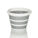 Conteneur pliable CLEAN SILR gris et blanc avec corps flexible et plié de hjh OFFICE