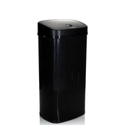 Poubelle à capteur CLEAN VI noire avec surface lisse et couvercle de hjh OFFICE