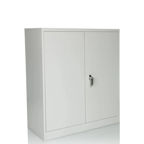 Armoire de classement COLOR AS 105 gris clair avec deux portes et une serrure de hjh OFFICE