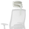 Appuie-tête COLORE KOPFSTUETZE blanc avec revêtement en maille et bras de support réglable de hjh OFFICE