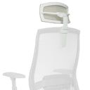 Appuie-tête COLORE KOPFSTUETZE blanc avec revêtement en maille et bras de support réglable de hjh OFFICE